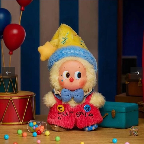 Popmart Why So Serious series RAINBOW JELLYBEAN vinyl face plush pendant - Picture 3 of 4